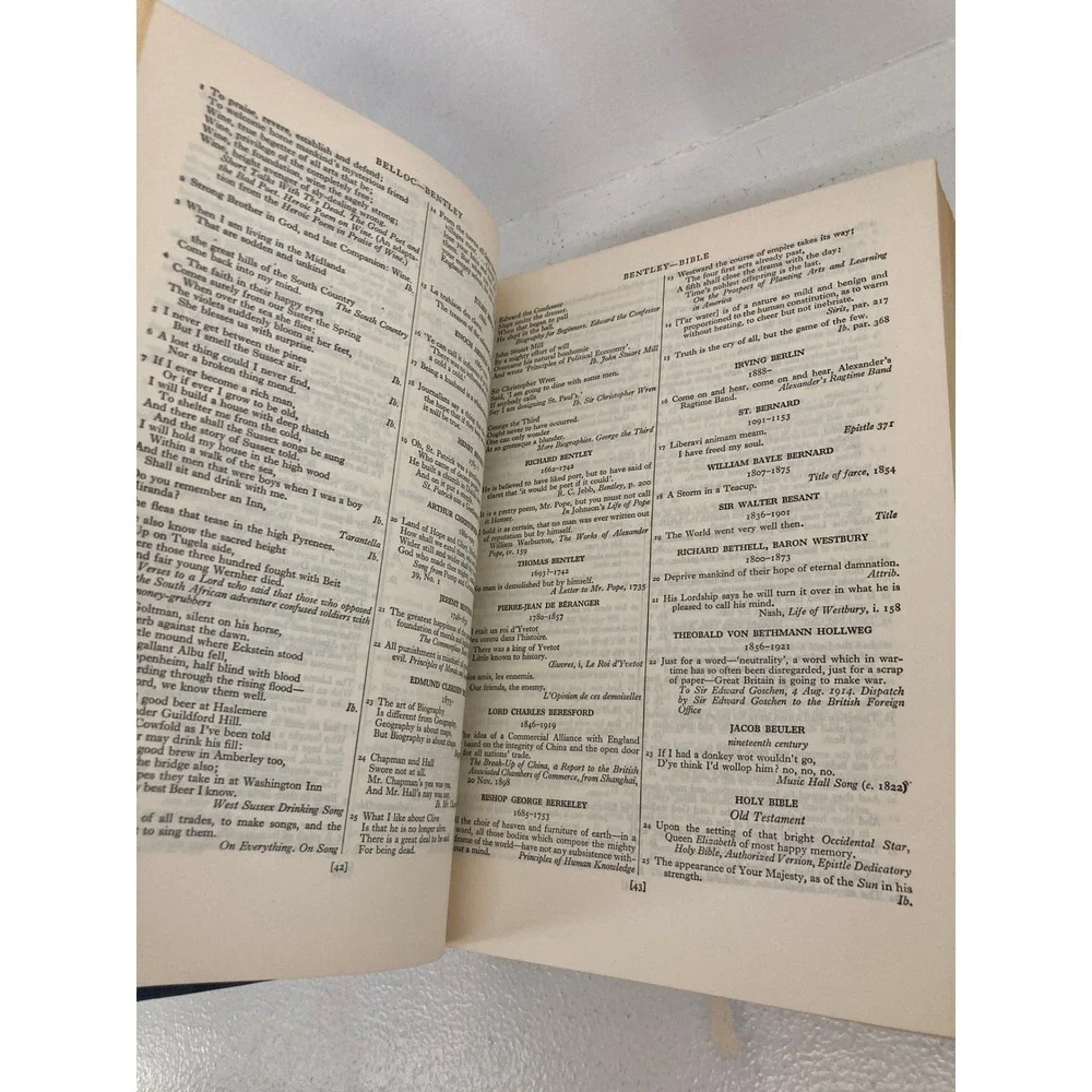 VTG 1955 Oxford Dictionary of Quotations 2nd Edition Hardcover History Academia